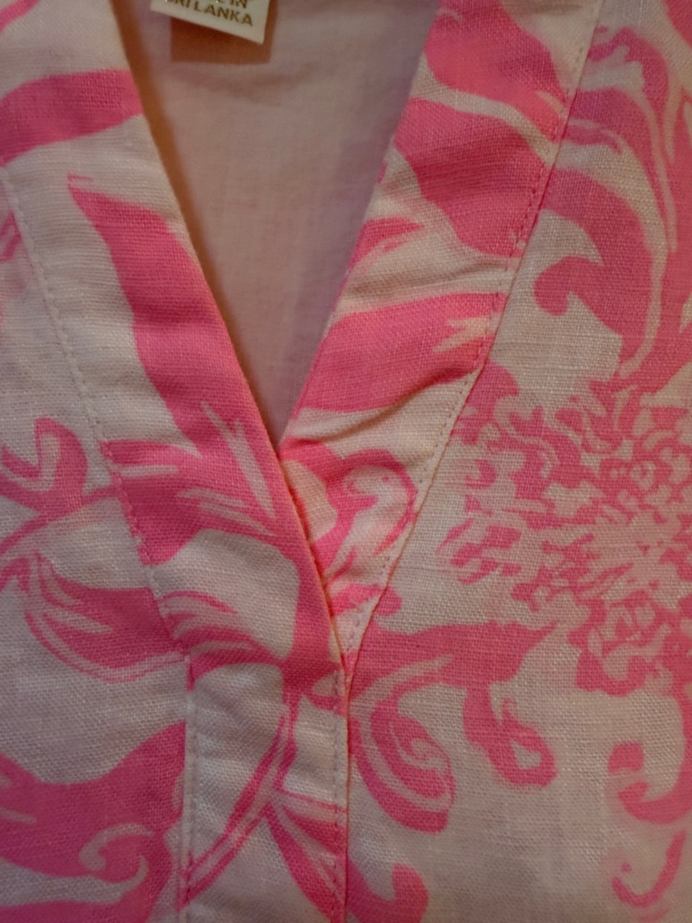 Lilly Pulitzer Pink & White Tropical Mini Shift Dress - Picture 5 of 10